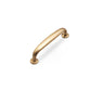 Curved Cabinet Handles, Gold / Black Zinc Alloy