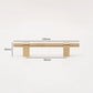 Black / Gold Knurled Round Bar Cabinet Pulls and Drawer Handles