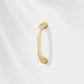 Fluted Arched Cabinet Pulls and Round Knobs, Gold / Gray