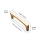 Gold Arched Cabinet Handles and Round Knobs