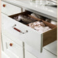 Leather Wrapped Brass Cabinet Pulls and Knobs