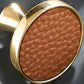 Textured Leather Inlay Cabinet Pulls and Knobs