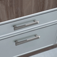 Modern Two-Tone Zinc Alloy Cabinet Pulls and T-Bar Knobs