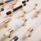 Crystal Marble Brass Cabinet Handles, Drawer Pulls and Knobs
