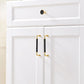 Polished Gold Leather Cabinet Pulls and Knobs