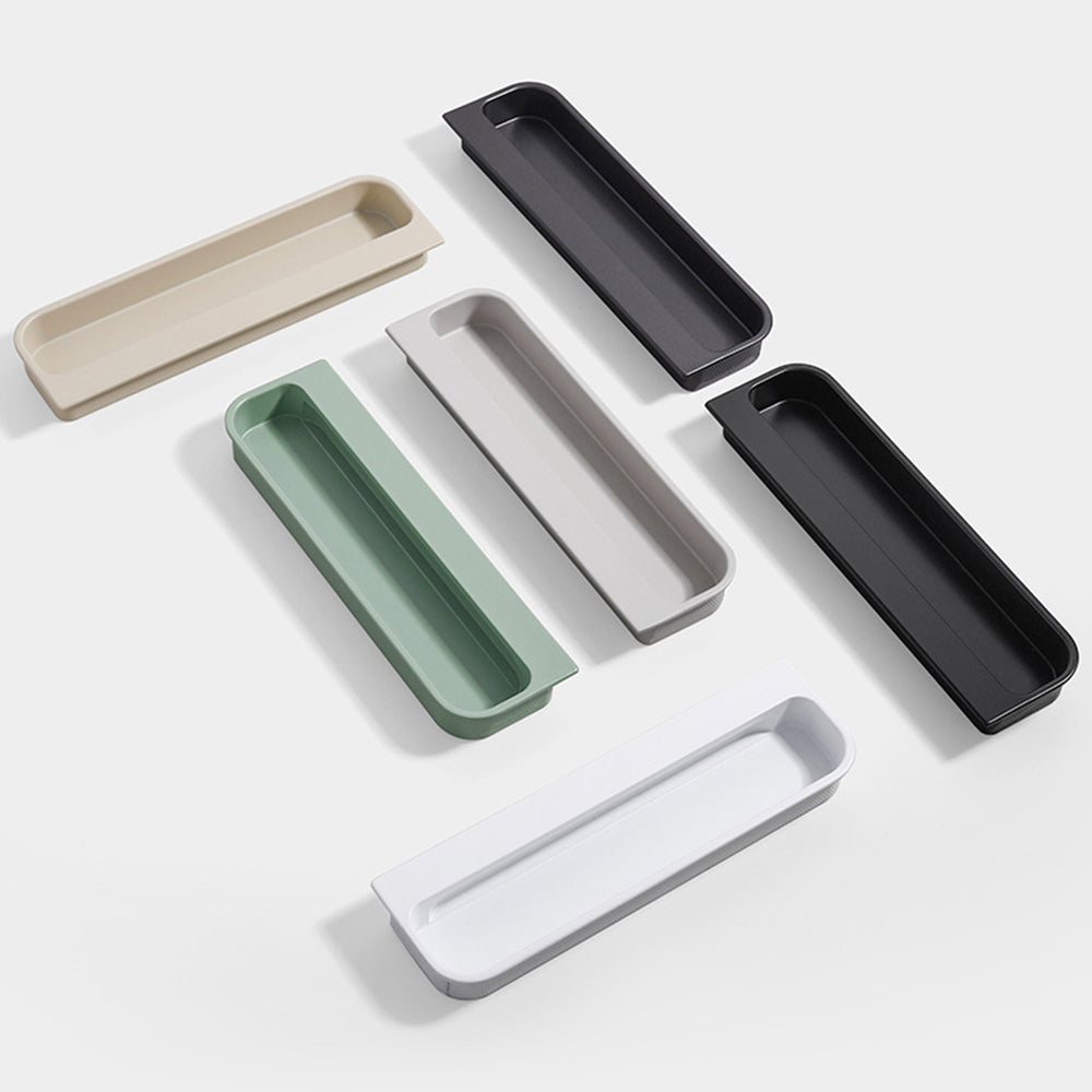 Multicolor Rounded Recessed Cabinet Pulls for Drawers