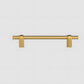 French Brass Round Bar Cabinet Pulls for Wardrobes