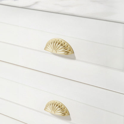 3 Inch Zinc Alloy Antique Shell Cabinet Cup Pulls