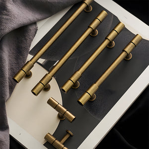 Vintage Bronze Solid Brass T-Bar Cabinet Pulls and Knobs