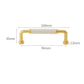 Polished Gold Leather Cabinet Pulls and Knobs