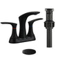 3 Holes Double Handle Stainless Steel Hot And Cold Bathroom Faucets