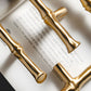 Bamboo Style Brass Cabinet Pulls and Knobs