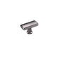 Grooved Black Gray Cabinet Handles and Knobs