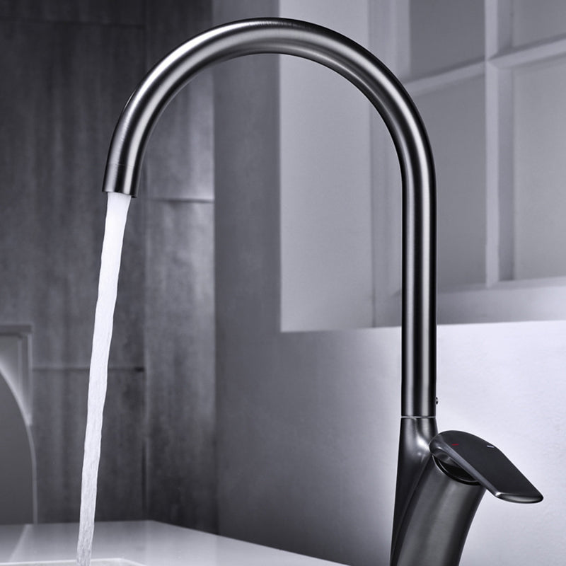 Brushed 360° Swivel Hot and Cold Kitchen Faucet
