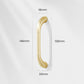 Fluted Arched Cabinet Pulls and Round Knobs, Gold / Gray