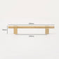 Black / Gold Knurled Round Bar Cabinet Pulls and Drawer Handles