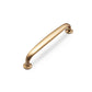 Curved Cabinet Handles, Gold / Black Zinc Alloy
