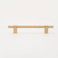 Black / Gold Knurled Round Bar Cabinet Pulls and Drawer Handles