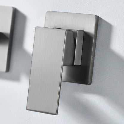 Siena Modern Concealed Wall-Mounted Bathroom Sink Faucet with Slim Spout