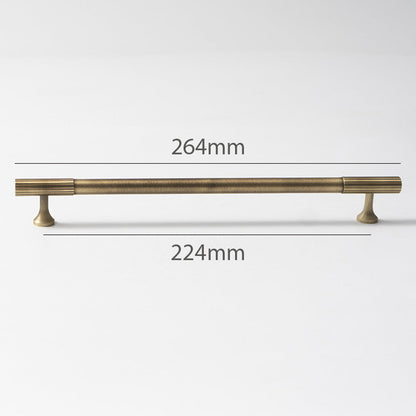 Fluted Metal Cabinet Pulls and Knobs for Kitchen Cabinets