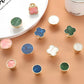 Colored Inset Cabinet Knobs for Wardrobes and Drawers