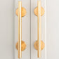 Round Bar Cabinet Pulls and Drawer Handles with Round Bases