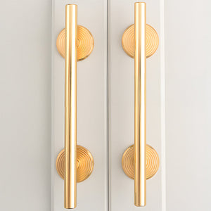 Round Bar Cabinet Pulls and Drawer Handles with Round Bases