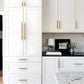 Gold Round Bar Cabinet Pulls and Drawer Handles