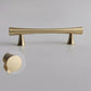 Gold Curved Cabinet Handles, Zinc Alloy T-Bar Pulls