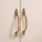 Gold Zinc Alloy Cabinet Handles and Flower Knobs