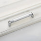 Frosted Bow Cabinet Pulls and Matching Knobs