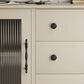 Solid Brass Twisted Cabinet Pulls and Matching Knobs