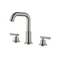 2 Handles 3-Hole Brass Bathroom Faucet