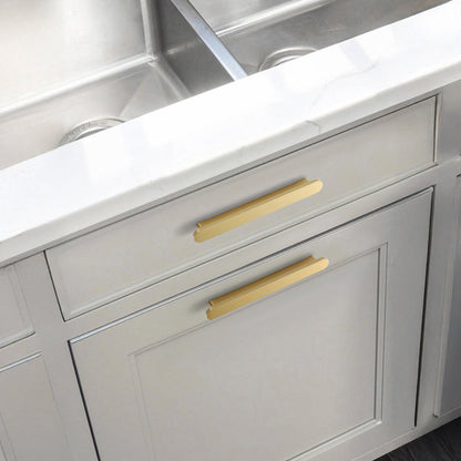 Rounded-Edge Solid Brass Cabinet Handles and Knobs