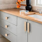 Wood-Grain Cabinet Handles and Knobs for Wardrobes