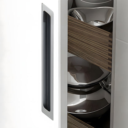 Long Aluminum Recessed Finger Pulls