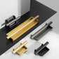 Art Deco Recessed Cabinet Pulls with Round Bar Handle
