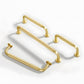 Threaded Ribbed Cabinet Handles and Pulls for Wardrobes