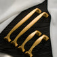 Wide Arched Brass Cabinet Pulls and Drawer Handles