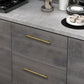Smooth Gold Brass Cabinet Handles and Drawer Pulls
