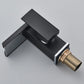 Luminous LED Color Changing Square Waterfall Bathroom Faucet