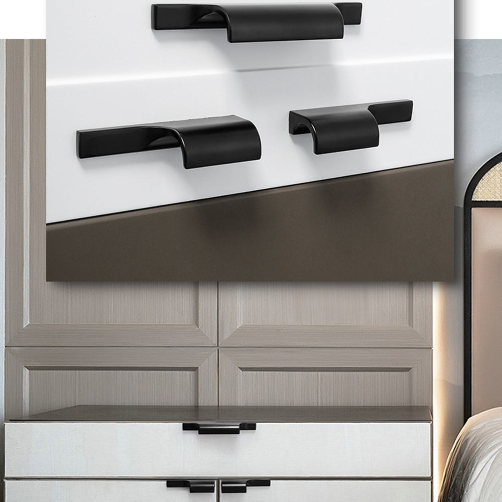 Low-Profile Finger Pulls for Wardrobes and Drawers