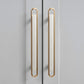Gold Cabinet Pulls and Knobs with Color Insert