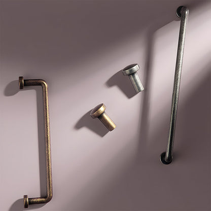 Vintage Slim Curved Cabinet Pulls and Knobs for Dressers