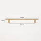 Black / Gold Knurled Round Bar Cabinet Pulls and Drawer Handles