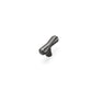 Curved Zinc Alloy Cabinet Pulls in Gold and Dark Gray