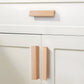 Natural Wood Cabinet Handles with Lucky 7 Profile