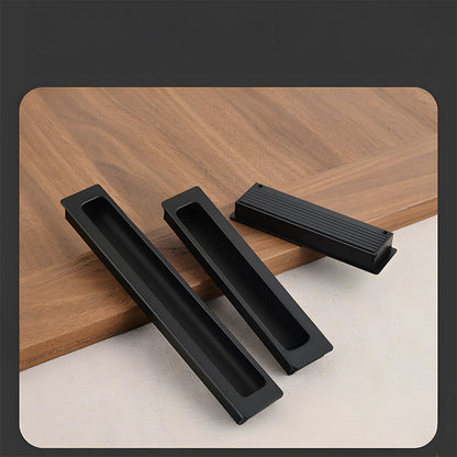 Long Aluminum Recessed Finger Pulls