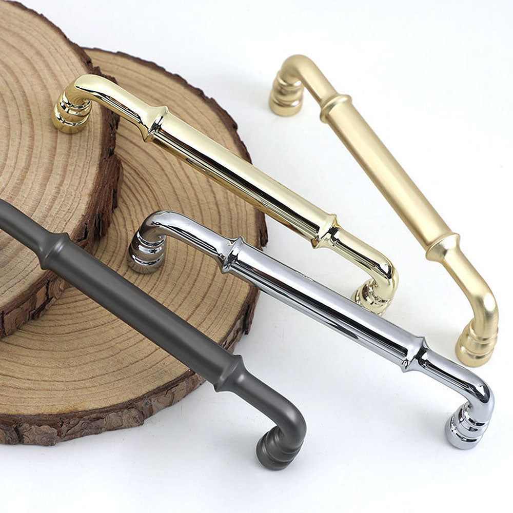 Round Bar Cabinet Pulls and Matching Knobs for Wardrobes