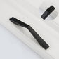 Black Angular Cabinet Handles for Wardrobes and Drawers